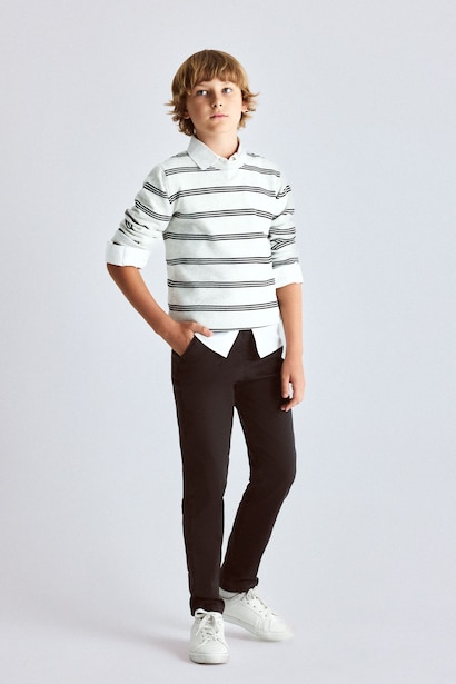 Regular Fit Gabardine Trousers
