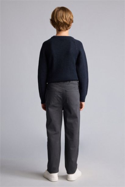 Regular Fit Gabardine Trousers