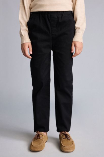 Regular Fit Gabardine Trousers