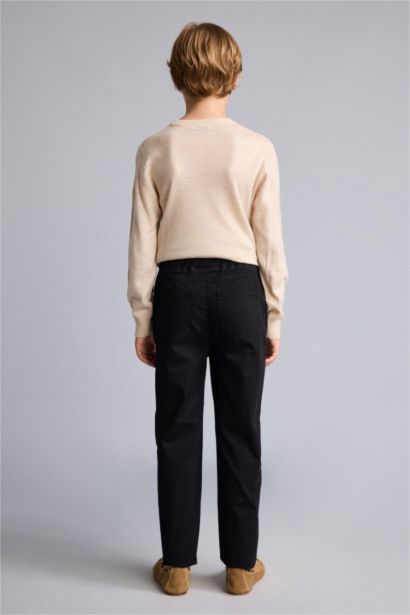 Regular Fit Gabardine Trousers