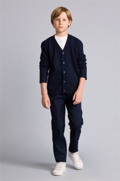 Regular Fit Gabardine Trousers