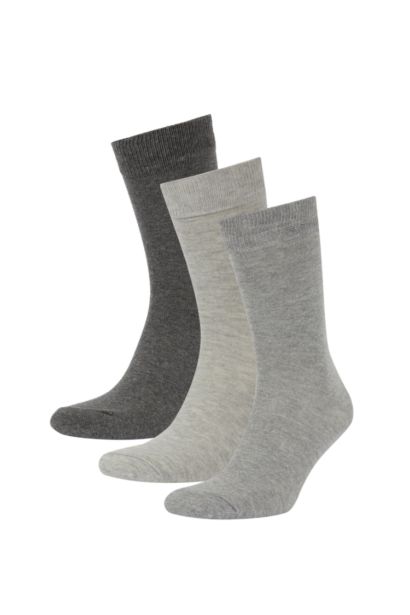 Men's Cotton 3-pack Long Socks