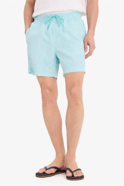 Striped Short Swim Shorts
