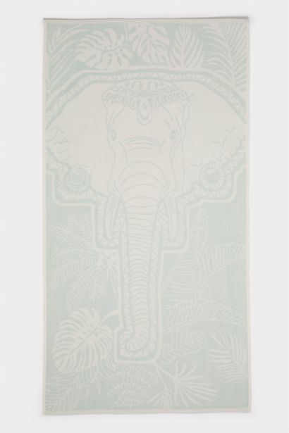 Woman Patterned Cotton Beach Towel