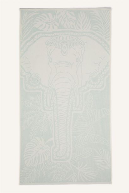 Woman Patterned Cotton Beach Towel