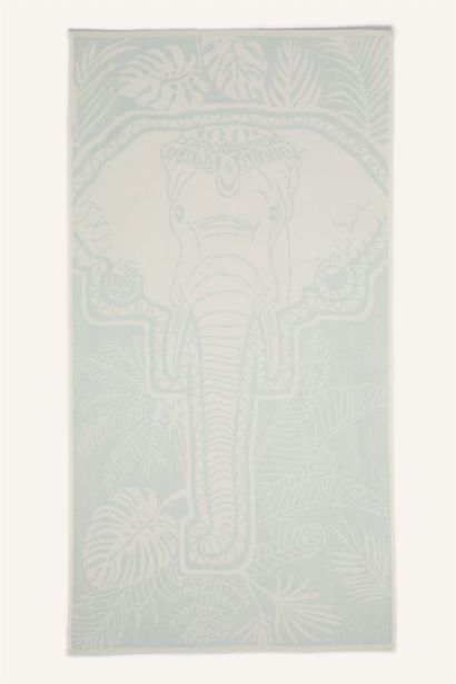 Woman Patterned Cotton Beach Towel