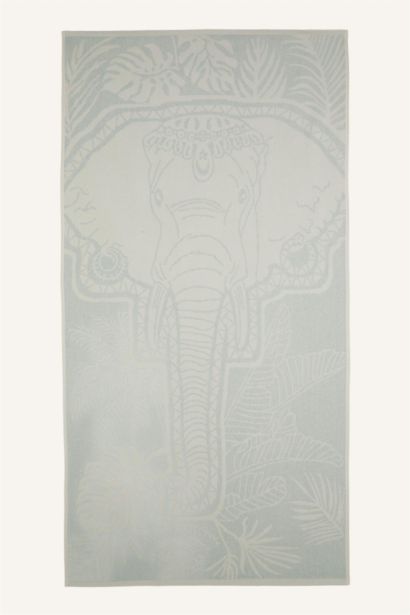 Woman Patterned Cotton Beach Towel