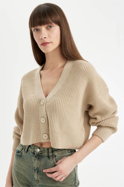 Regular Fıt Triko Hırka