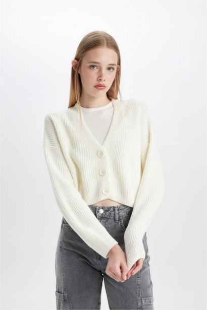 Regular Fıt Triko Hırka