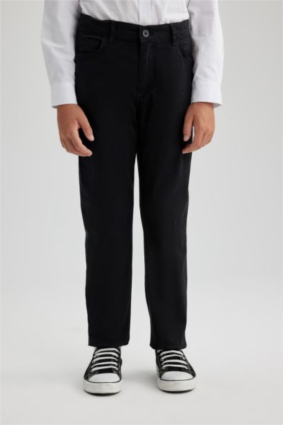 Regular Fit Gabardine Trousers