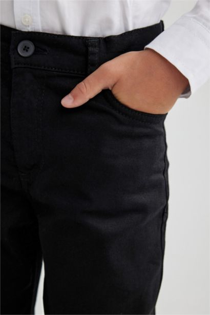 Regular Fit Gabardine Trousers