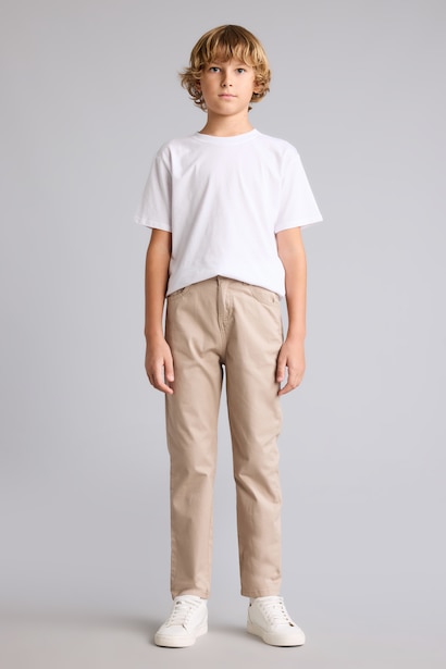 Düz Paça Gabardin Pantolonu Erkek Çocuk
