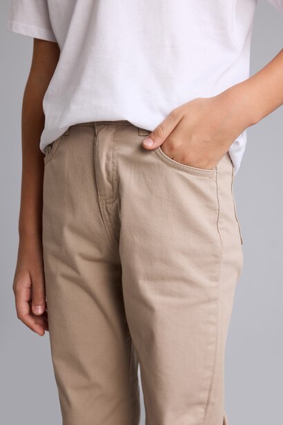 Düz Paça Gabardin Pantolonu Erkek Çocuk