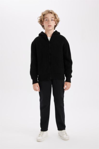 كارديجان ولادي اسود قصة عادية بغطاء للرأس