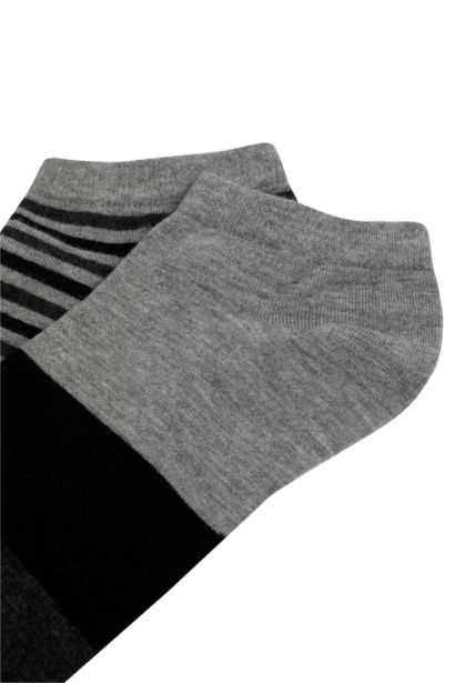 Men Patterned 2-Pack Bamboo Short Socks