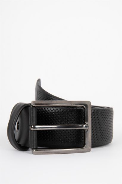 Men's Faux Leather Belt