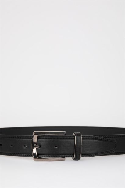 Erkek Suni Deri Klasik Kemer