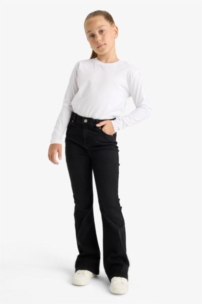 Girl Regular Fit Crew Neck Long Sleeve T-Shirt