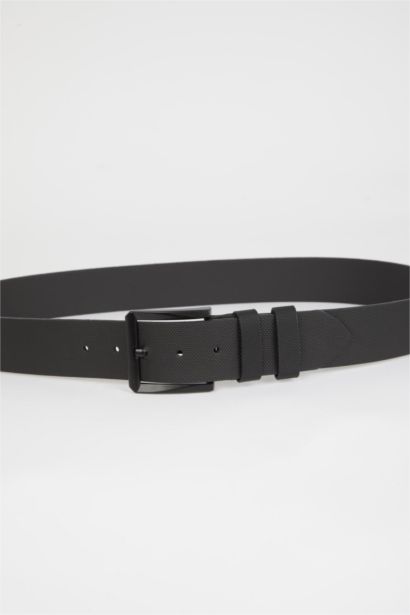 حزام جان عريض من الجلد الصناعي للرجال