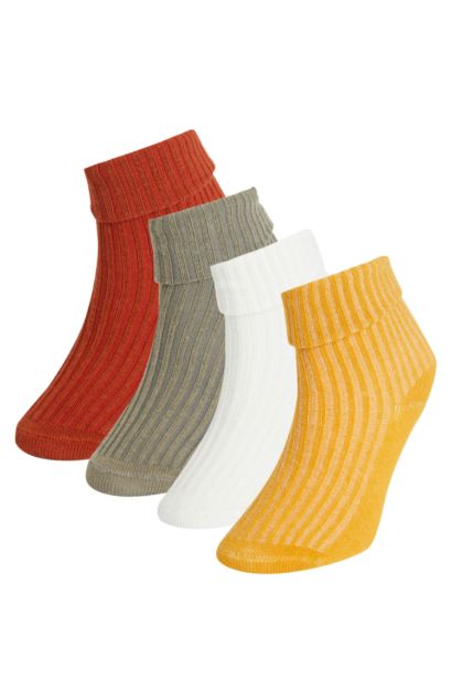 Lot de 4 paires de chaussettes basiques bébé garçon avec semelles antidérapantes