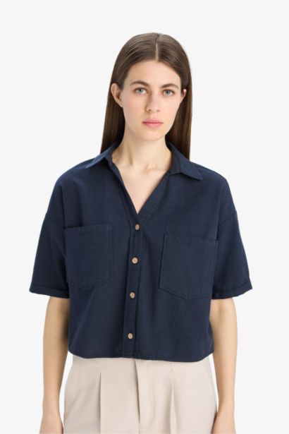 Boxy Fit Basıc Gömlek