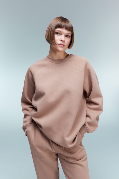 Oversize Fit Thick Sweatshirt Fabric Sweatshirt