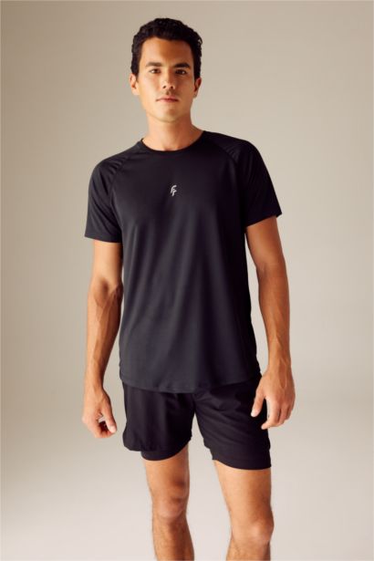 T-shirt à manches courtes Coupe slim raccourcie