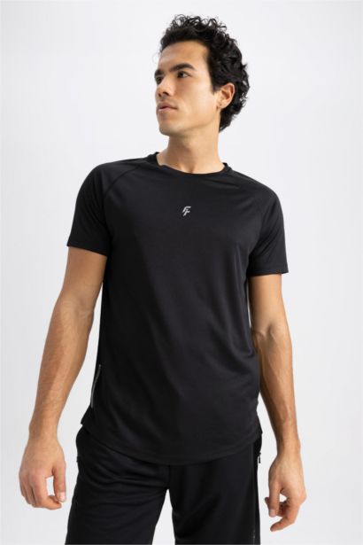 T-shirt à manches courtes Coupe slim raccourcie
