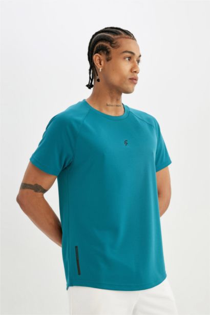 DeFactoFit Slim Fit Crew Neck Heavy Fabric T-Shirt