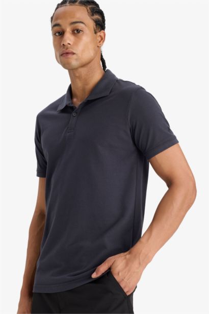 Slim Fit Polo Neck T-Shirt