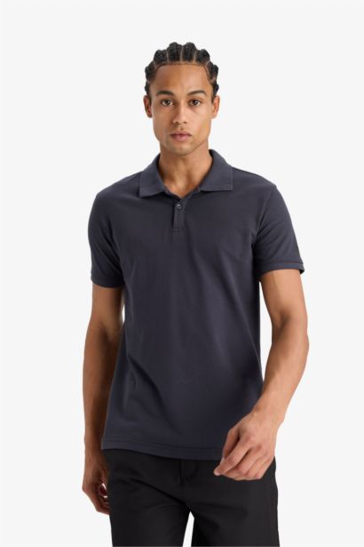 Slim Fit Polo Neck T-Shirt