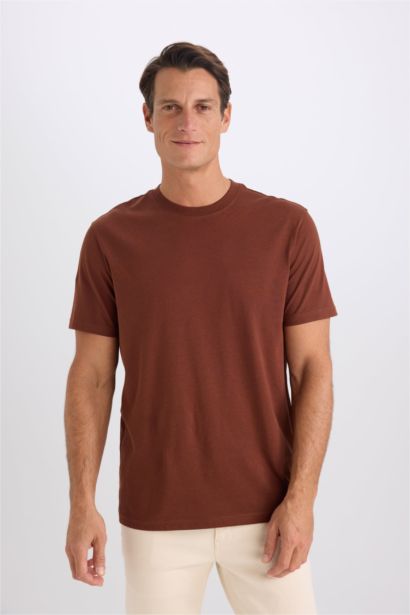 New Regular Fit Crew Neck Short Sleeve T-Shirt