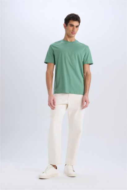 T-shirt basique 100% coton à manches courtes et col rond