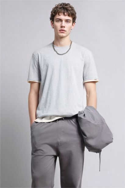 100% Cotton Regular Fit Crew Neck Basic T-Shirt