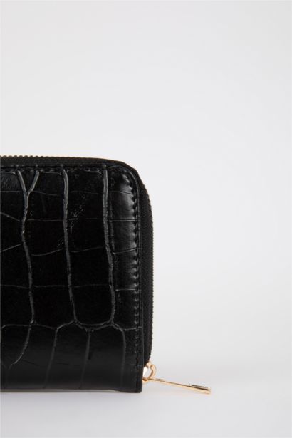 Kadın Desenli Suni Deri Cüzdan