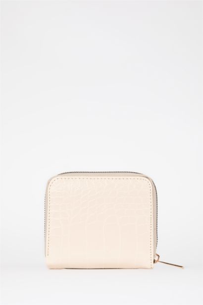 محفظة جلد صناعي منقوشة