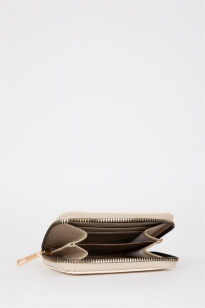 محفظة جلد صناعي منقوشة