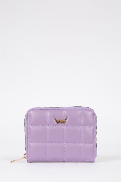 Stitch Patterned Faux Leather Wallet