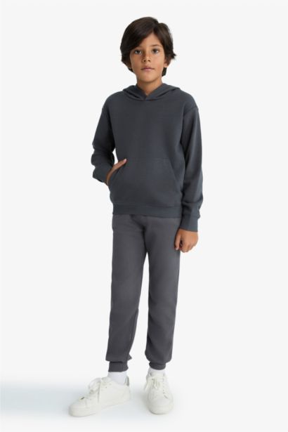 Boy Elastic Waist Thick Sweatpants