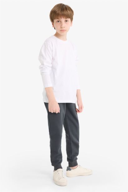 Boy Printed Elastic Waist Sweatpants