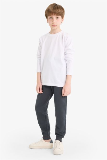 Boy Printed Elastic Waist Sweatpants
