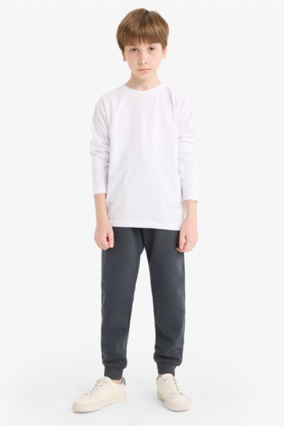 Boy Printed Elastic Waist Sweatpants