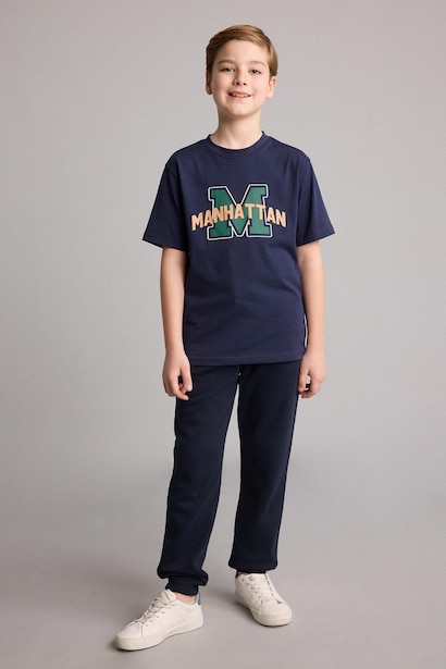 Pantalon en tissu sweat épais Coupe régulière pour garçon