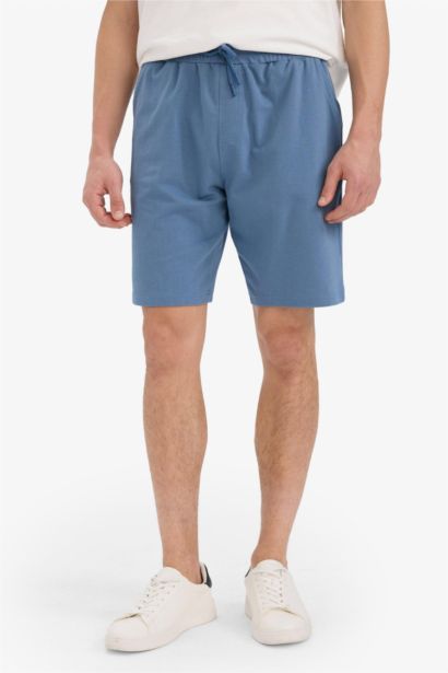 Slim Fit Basic Bermuda Shorts