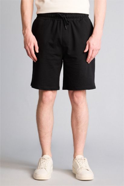 Slim Fit Thin Sweatshirt Fabric Shorts