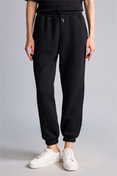 Jogger Fıt Kalın Sweatshirt Kumaşı Pantolon