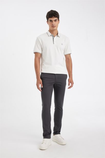 Yazlık Chino Kanvas Pantolon Slim Fit Dar Kesim 4 Cepli Pamuklu Gabardin Esnek Dar Paça