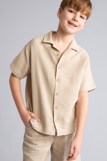 Boy Oversize Short Sleeve Shirt