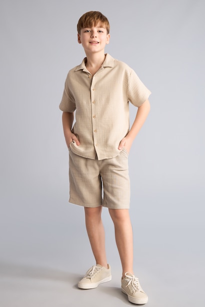 Boy Oversize Short Sleeve Shirt