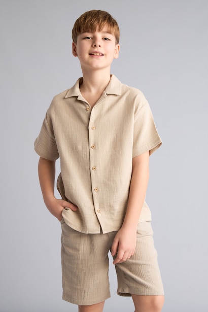 Boy Oversize Short Sleeve Shirt